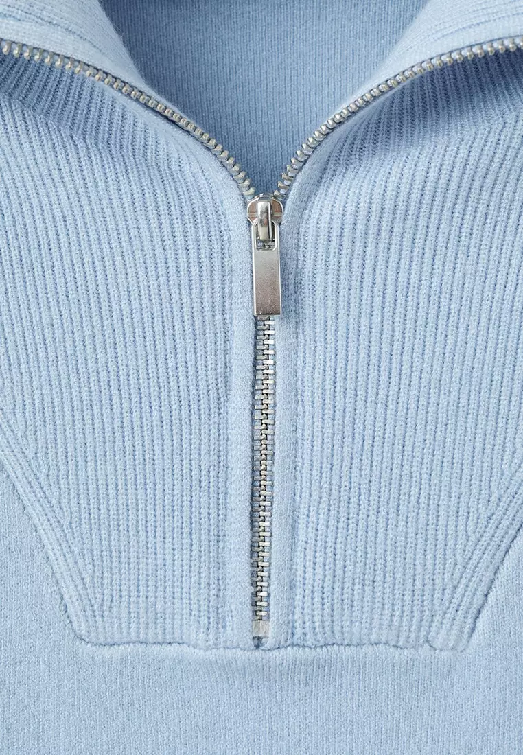 Turtleneck Sweater with Zip