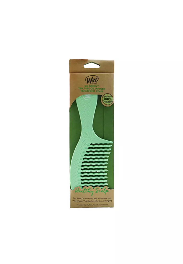 WET BRUSH - Go Green Treatment Comb - # Tea Tree Oil 1pc