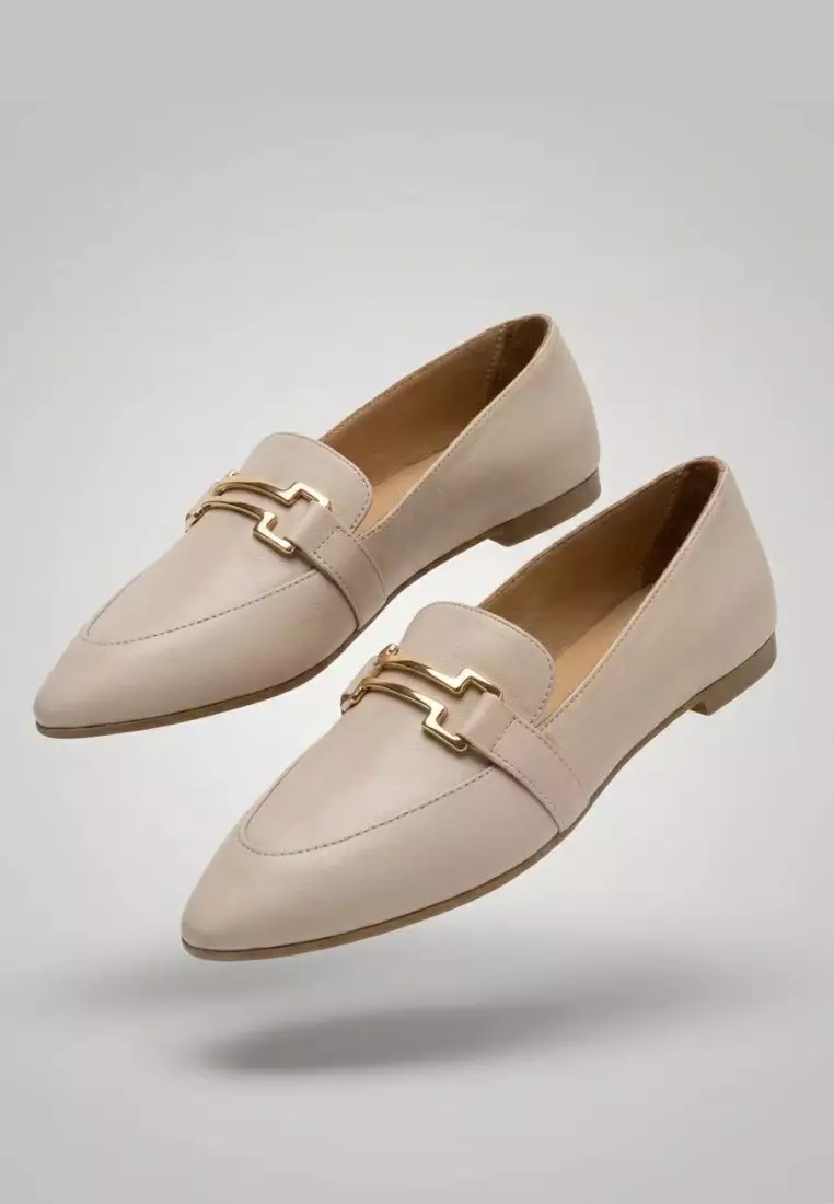 Ladies High-end Fashion Loafer - Off White