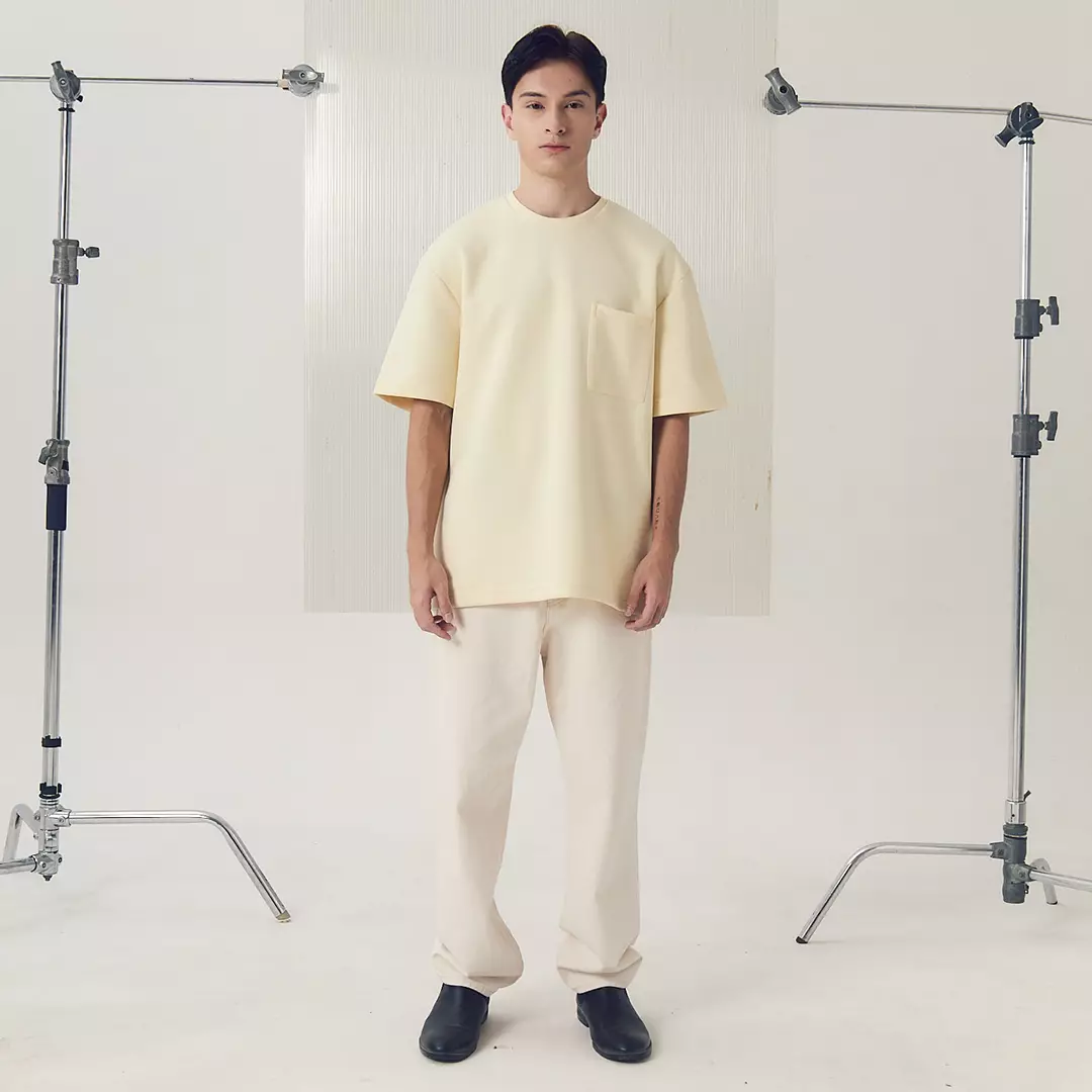 LARUSSO Molecule Oversize Pocket Tee Volume 2 - Almond Oil