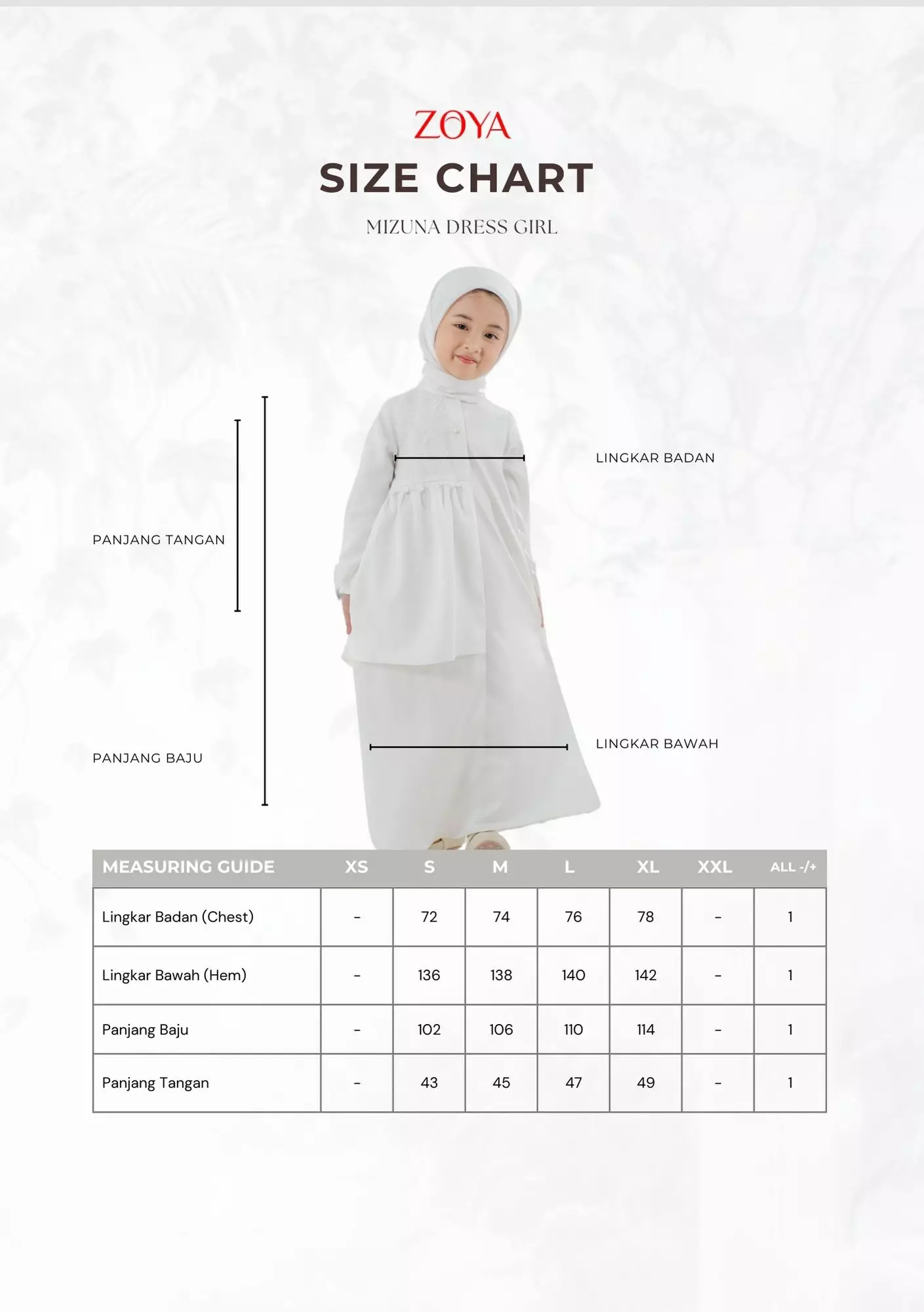 Mizuna Dress Girls - Gamis Muslim Anak