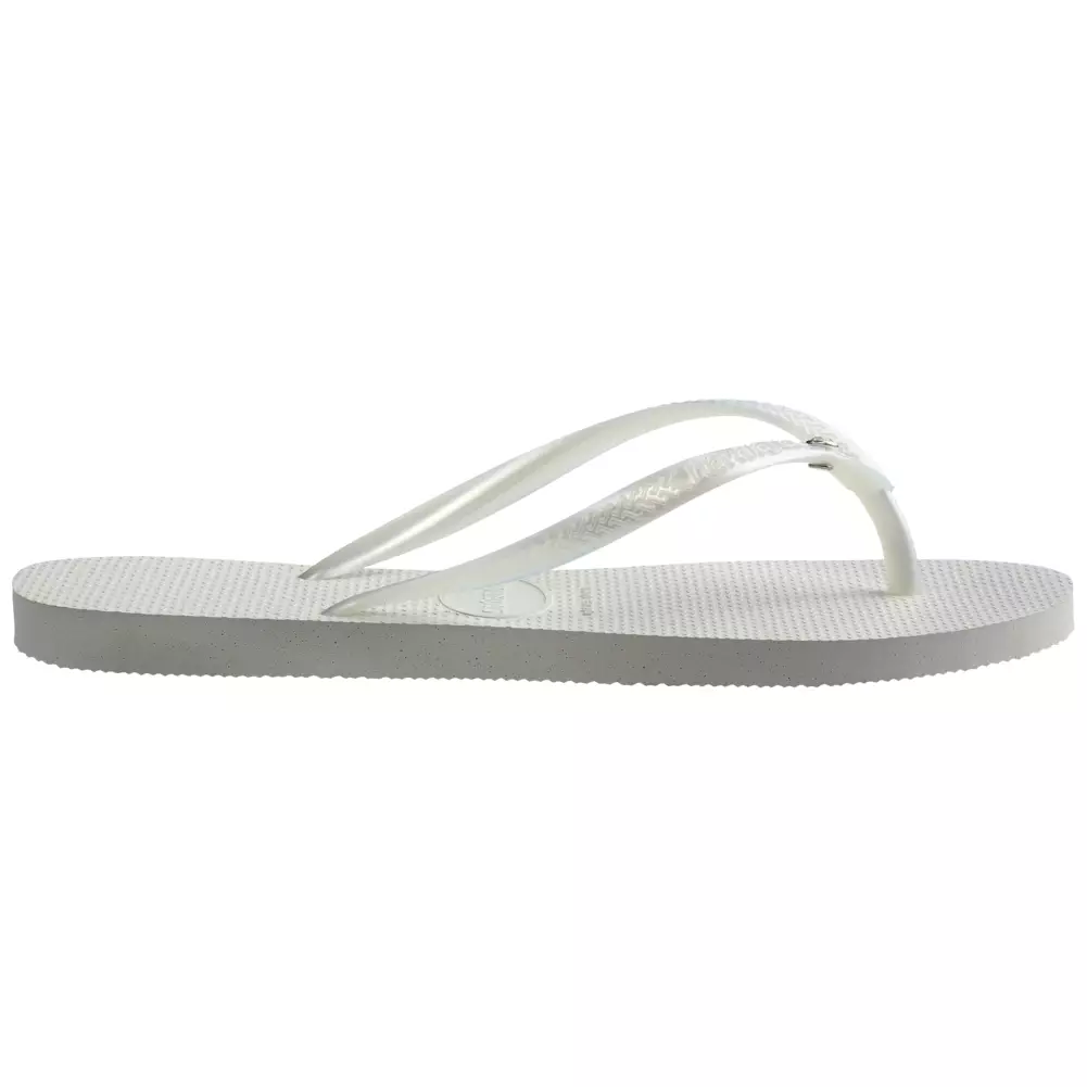 Havaianas 0001 Slim Crystal SW II White - Sandal Wanita