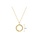 Glamorousky silver Fashion Simple Plated Gold 316L Stainless Steel Hollow Geometric Circle Pendant with Necklace 2AD64ACE1EA5E9GS_2