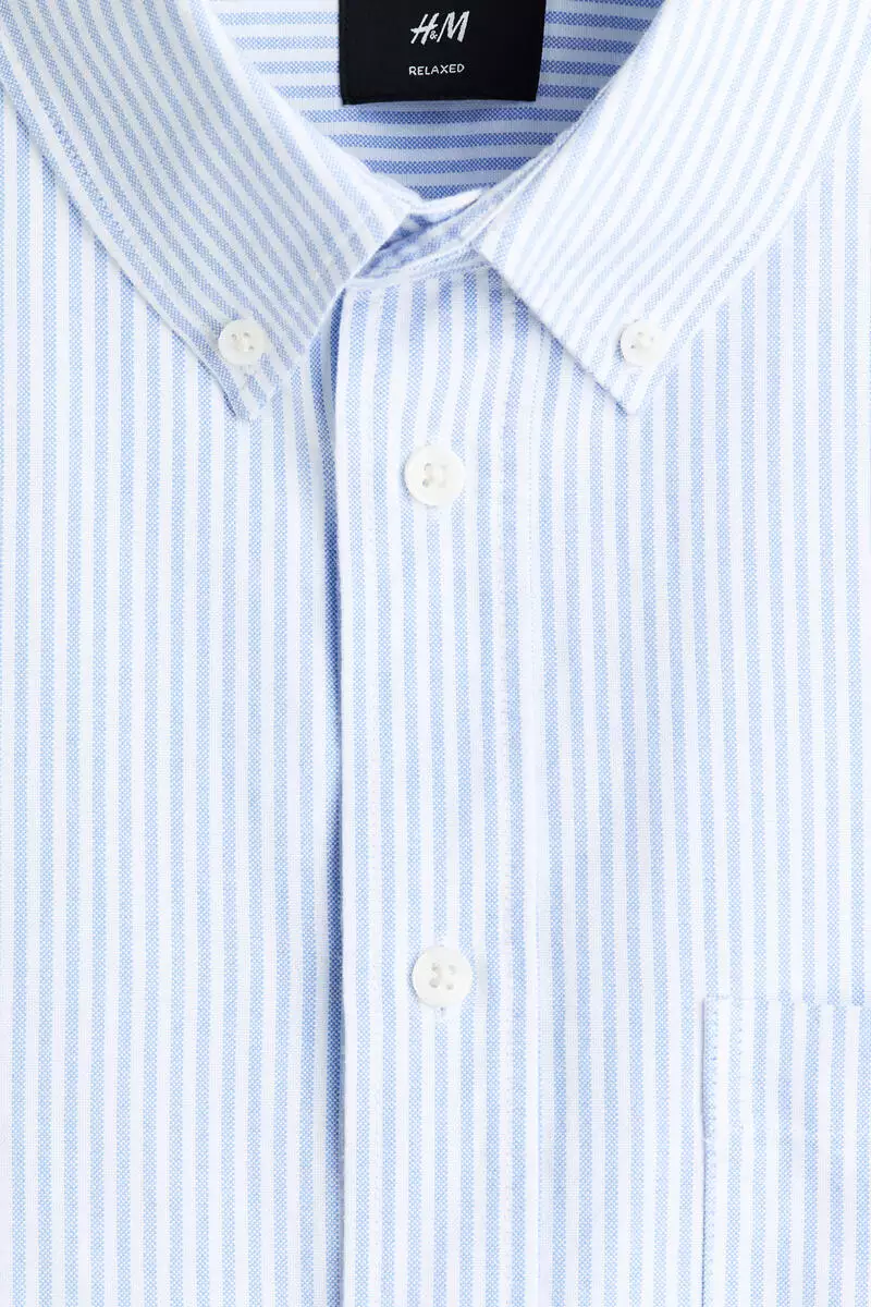 Relaxed Fit Short-sleeved Oxford shirt