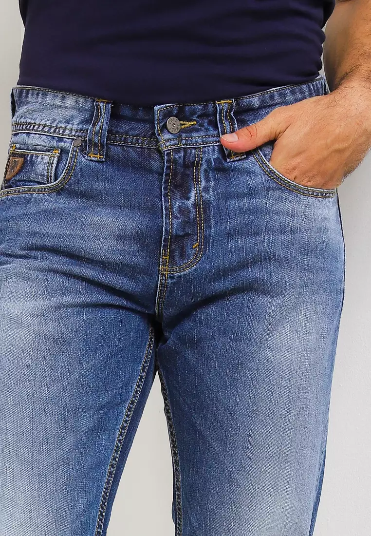Straight Fit Denim Pants CFS101D