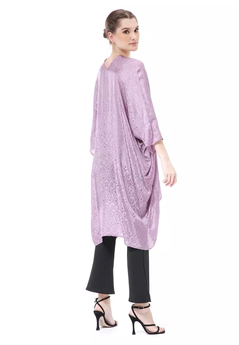 Olaf Atasan Wanita Tunik Kebaya Batik Simple Material Viscose ORIGINAL - Lilac