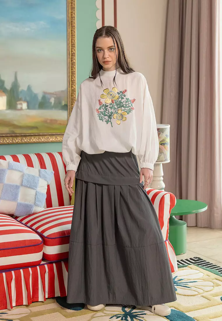 Kami Cirra Puff Sleeves Top White