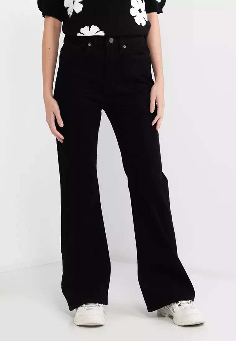 Buy GAP Washwell High Rise '70s Flare Jeans in Black Wash 2024