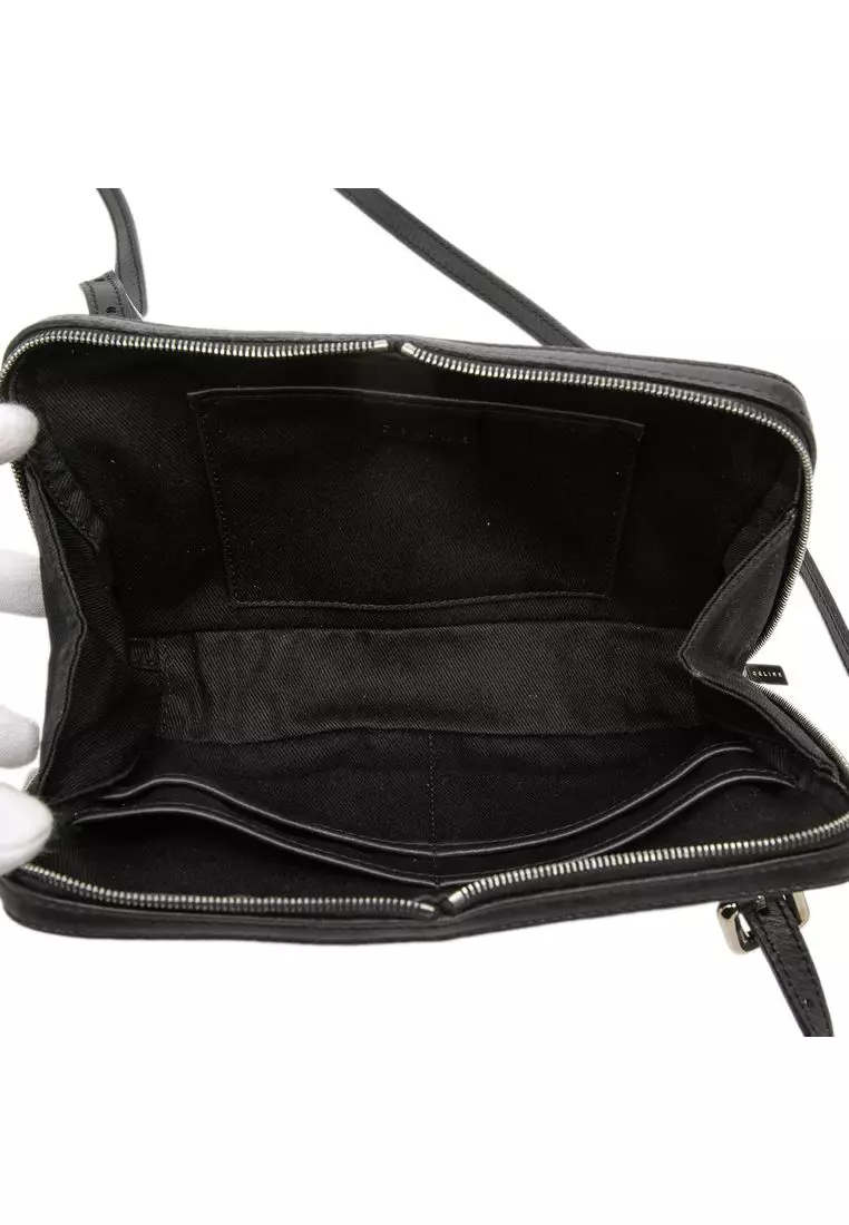 Pre-Loved Celine Leather Trimmed Macadam Canvas Messenger Bag