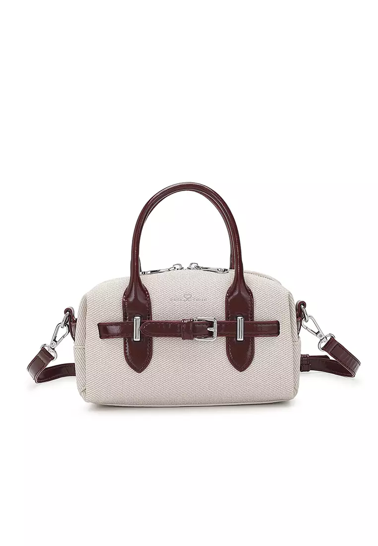 Women's Top Handle Bag / Sling Bag / Crossbody Bag / Shoulder Bag (Tas Tangan Wanita / Tas Selempang Wanita / Tas Bahu Wanita) - Putih