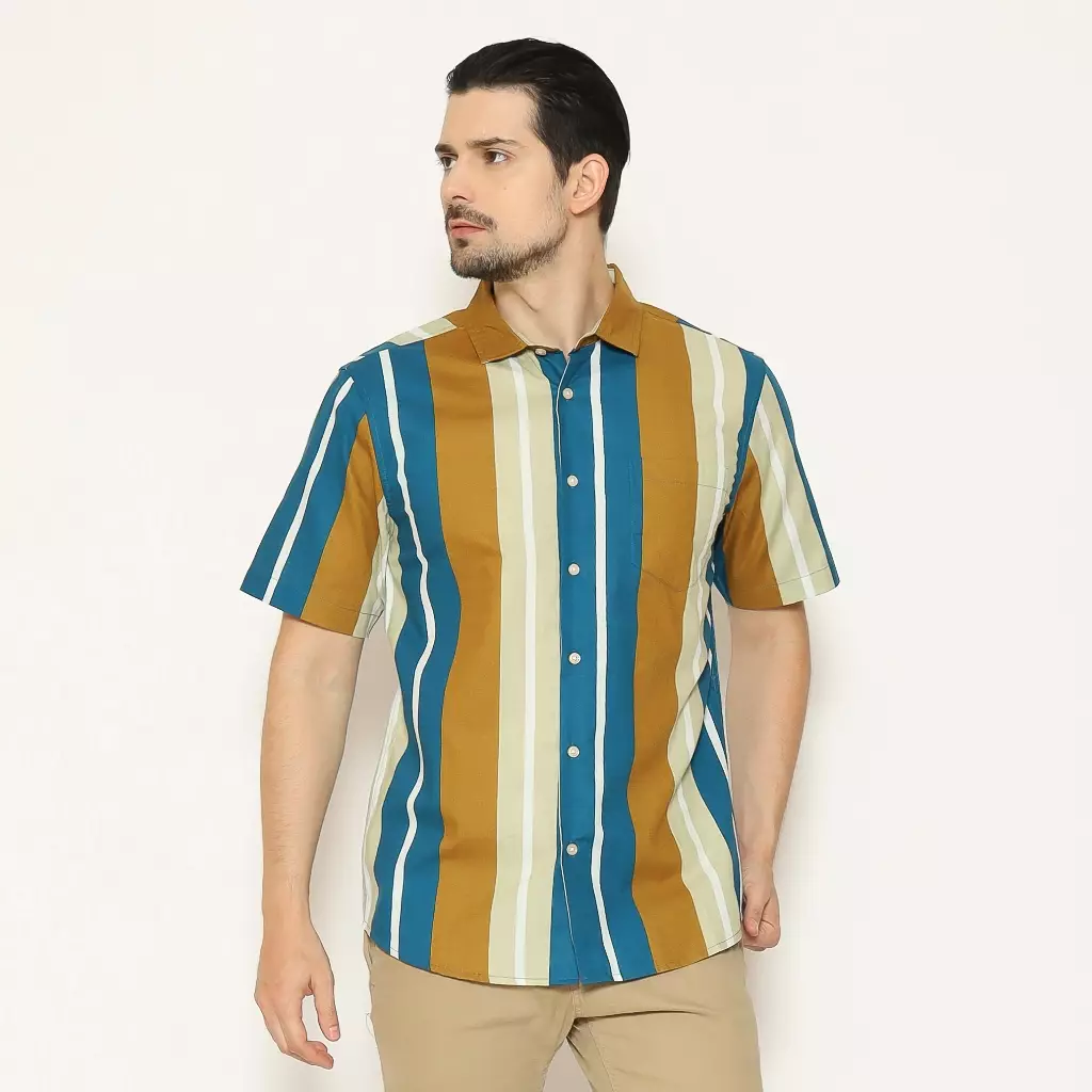 AMK Kemeja Pria Lengan Pendek SHP Oregon S/S Tosca