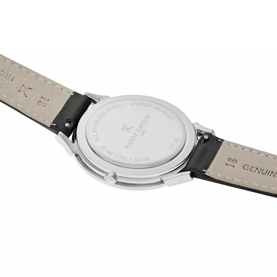Pigalle Stripes Black Leather Watch