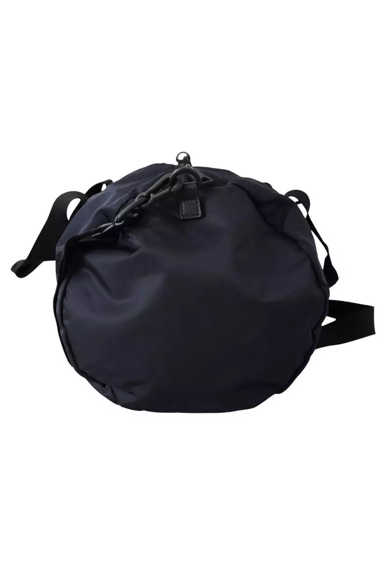Versace Versace Nylon Travel Bag with Leather Details and