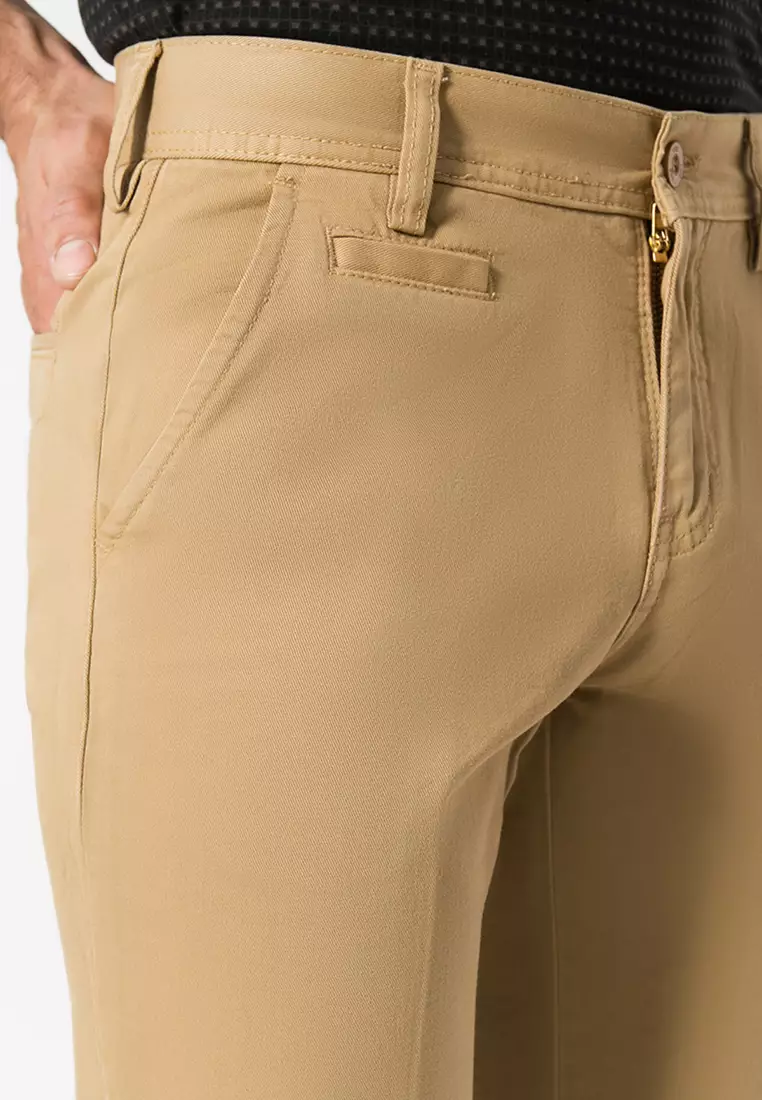 LGS - Celana Panjang Chinos Casual Pria Cream RegFit CCT.777P.015A.917