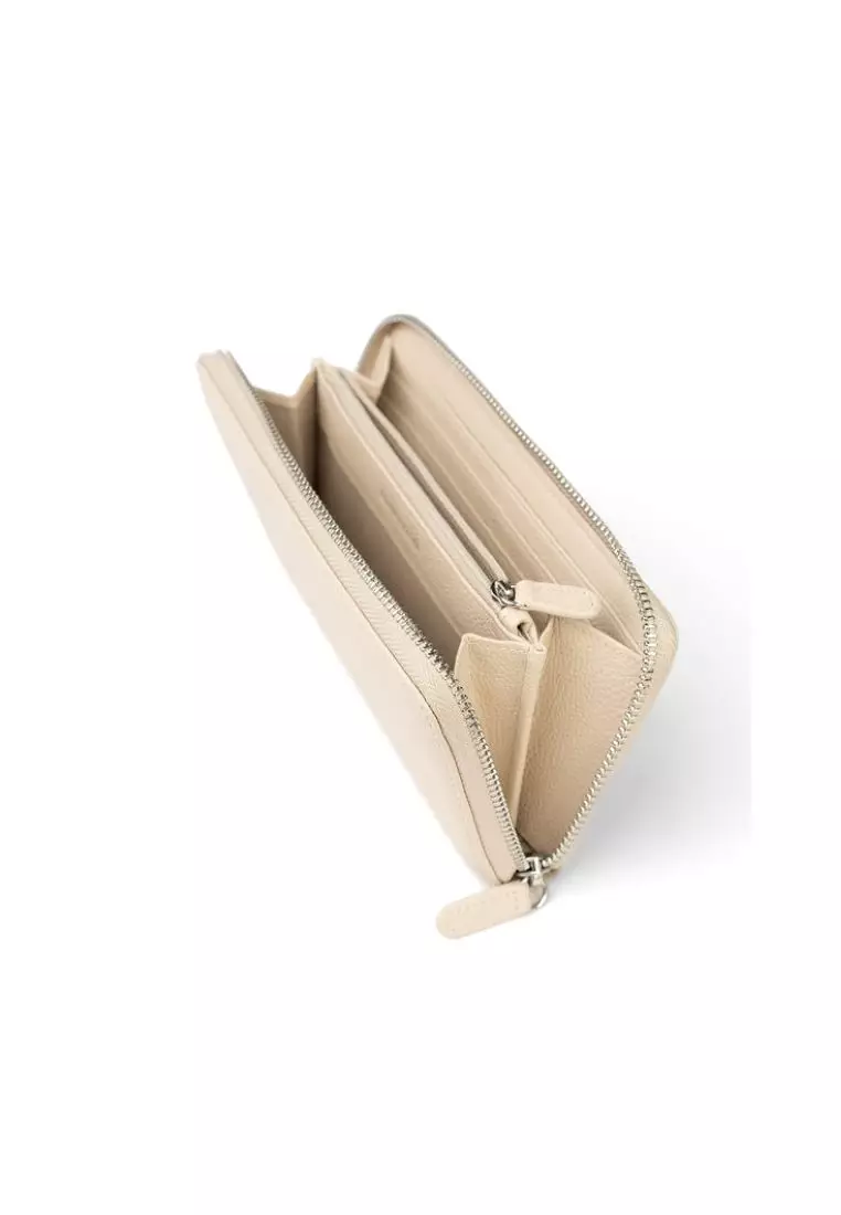 Crossing Milano Long Zip Wallet RFID - New Sand