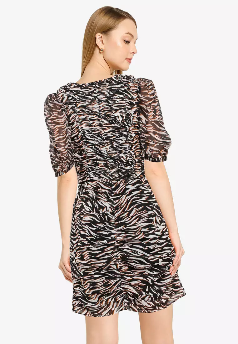 Iger Crinkle Mix Smocked Dress