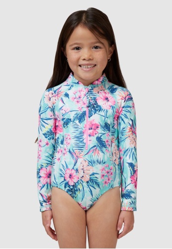 Buy Piping Hot Long Sleeve Zip Front One Piece Swimsuit 21 Online Zalora Singapore
