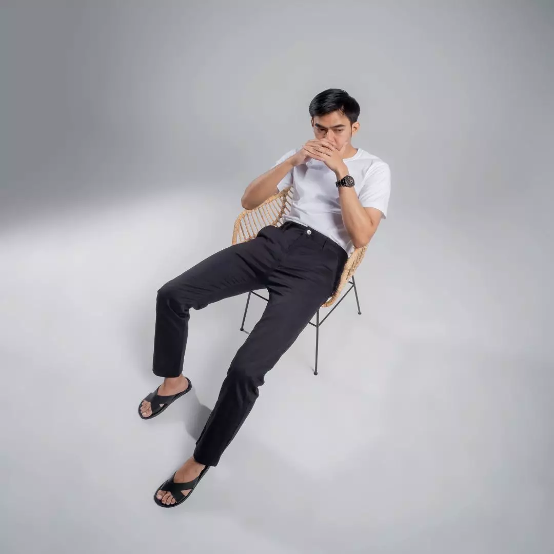 Cogen Sendal Slop Pria Kulit Sandal Kokop Tali  Cowok Classic Series