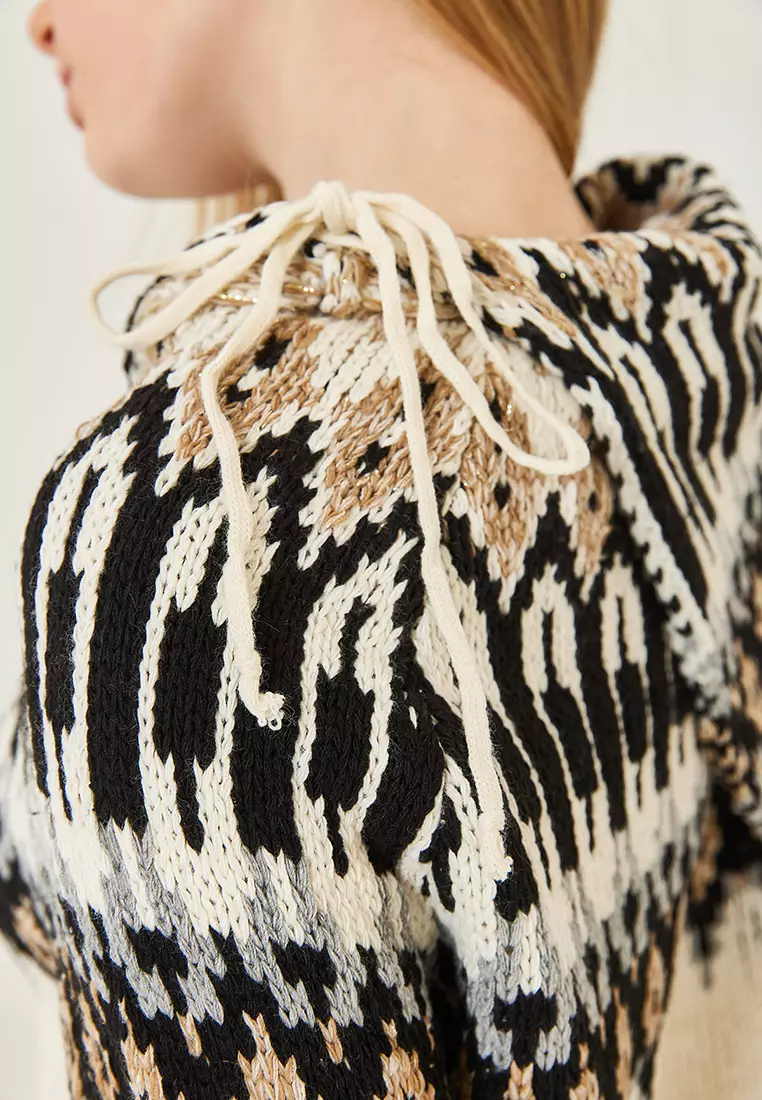 Printed Knitted Sweater