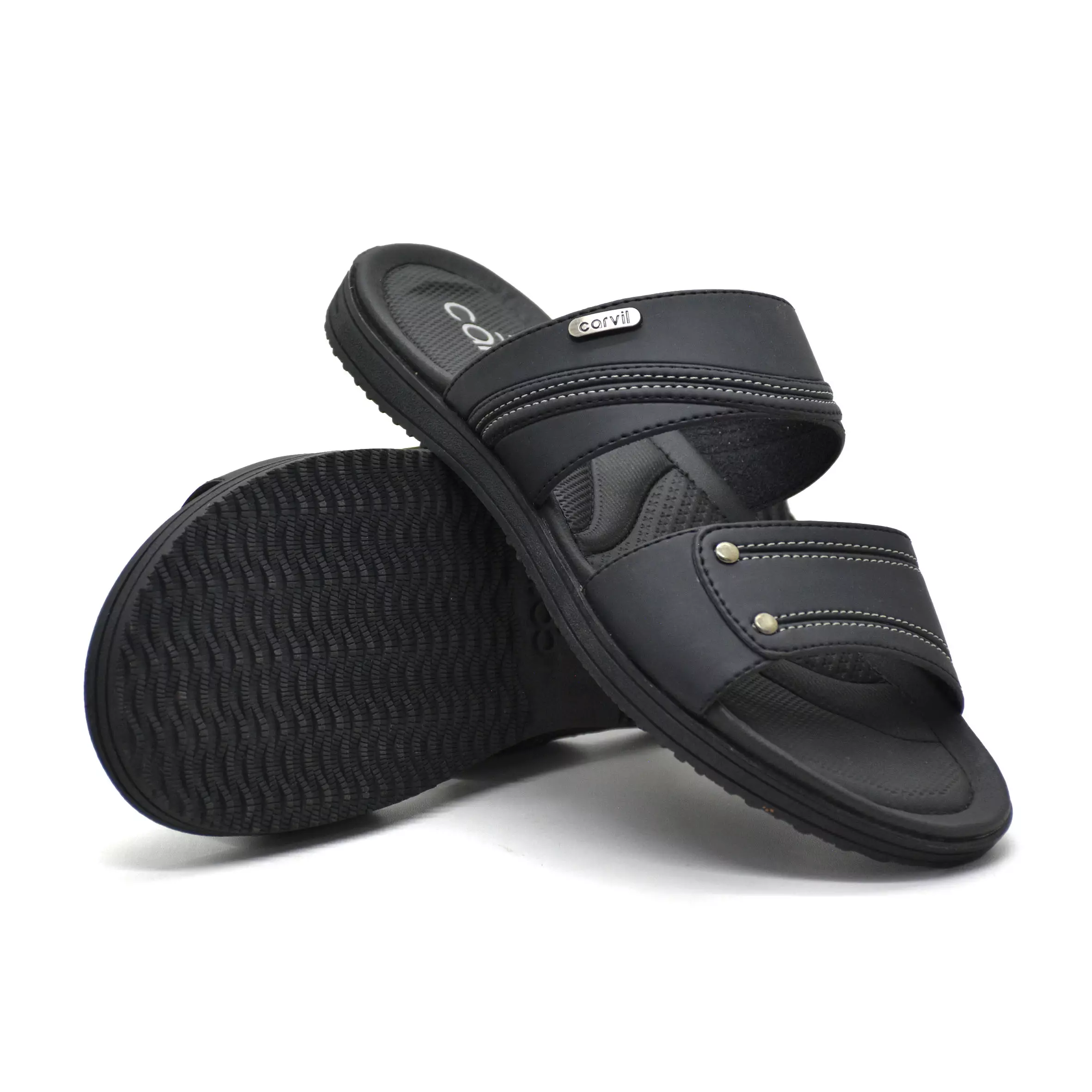 Carvil Sandal Pria Vicenza-02 M Black