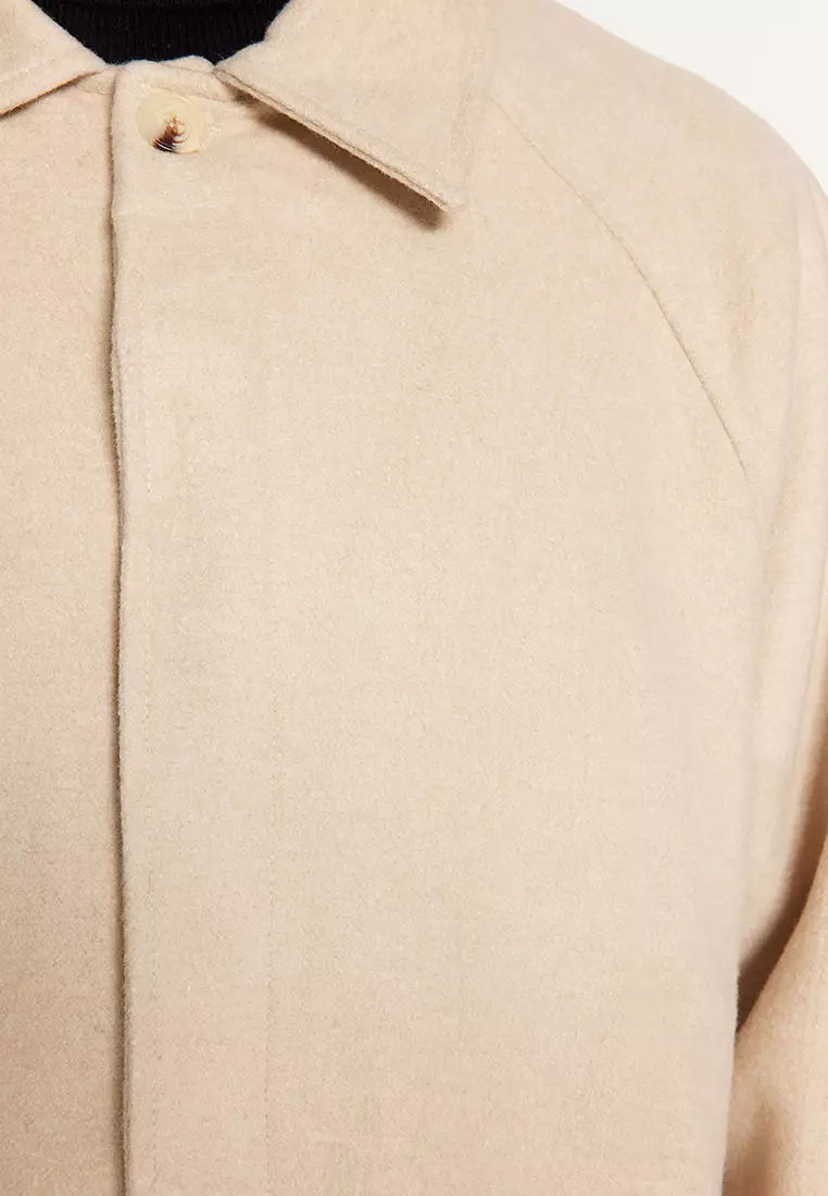 Unisex Wool Blend Winter Coat