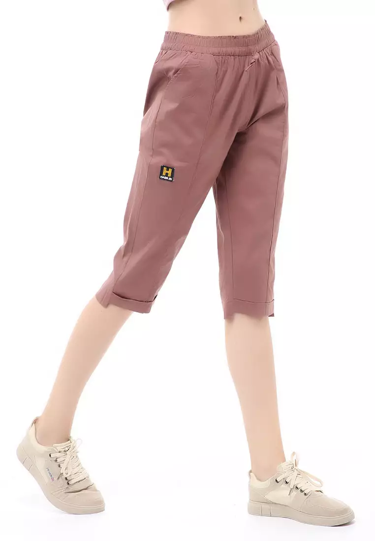 Madoc Short Pants Celana Pendek Kasual Wanita 3/4 Street Material Cotton ORGINAL - Peach