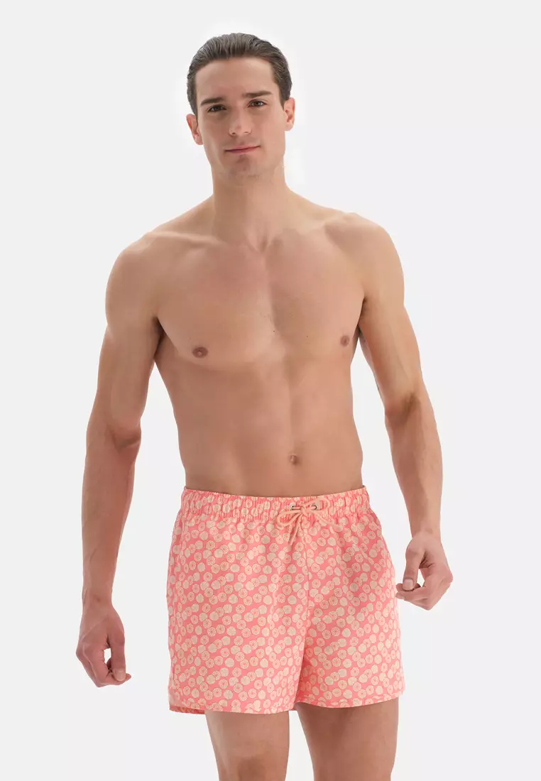 mens salmon pink shorts