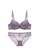 W.Excellence purple Premium Purple Lace Lingerie Set (Bra and Underwear) 5AE79US908139DGS_1