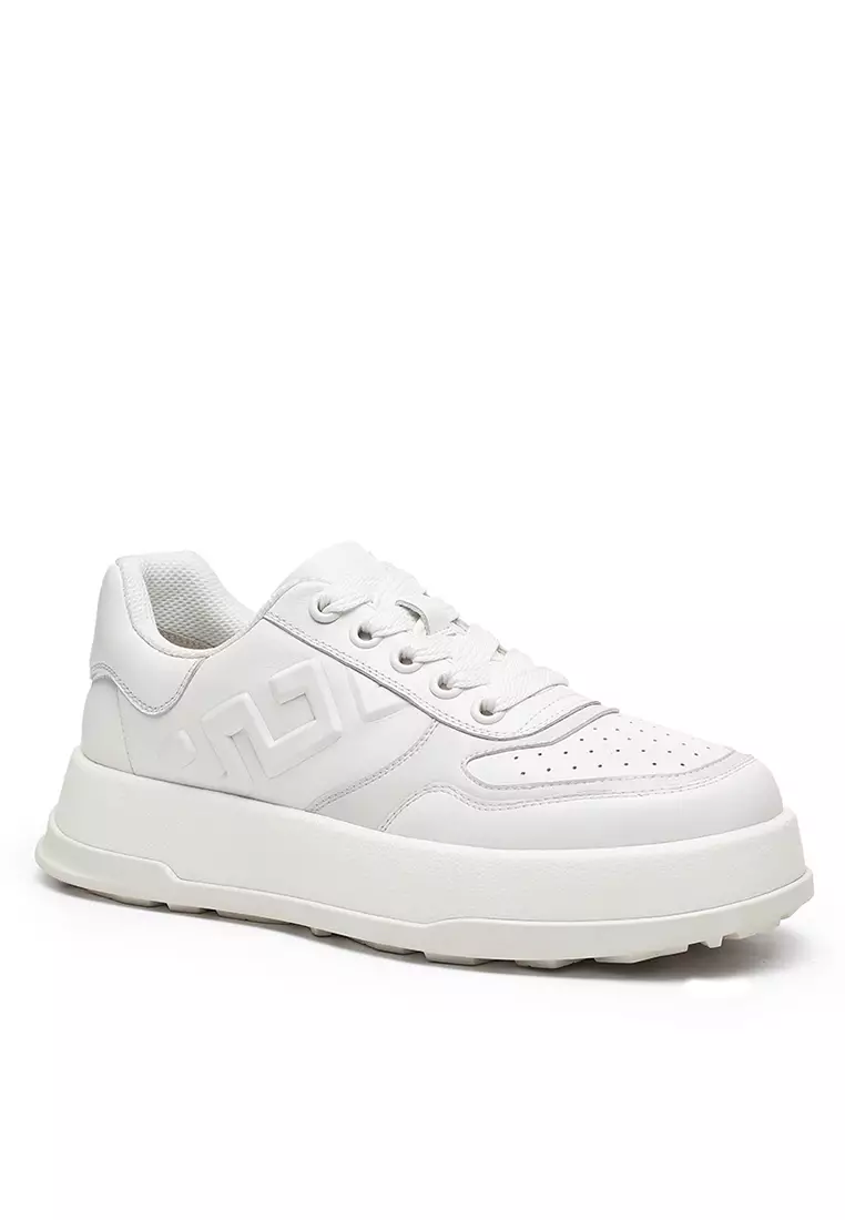 Platform Grain Leather Sneakers DS33160-01-02