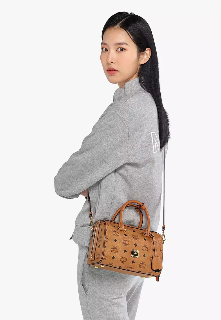 Mcm boston handbag deals