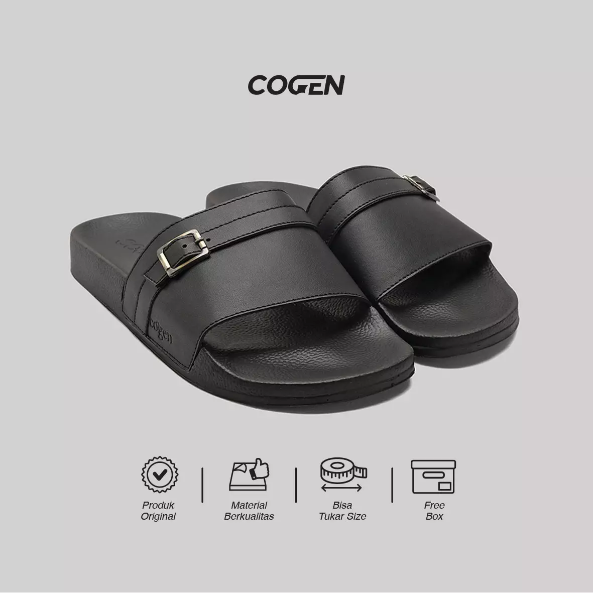 Sandal Pria Cogen Djani Series - Black