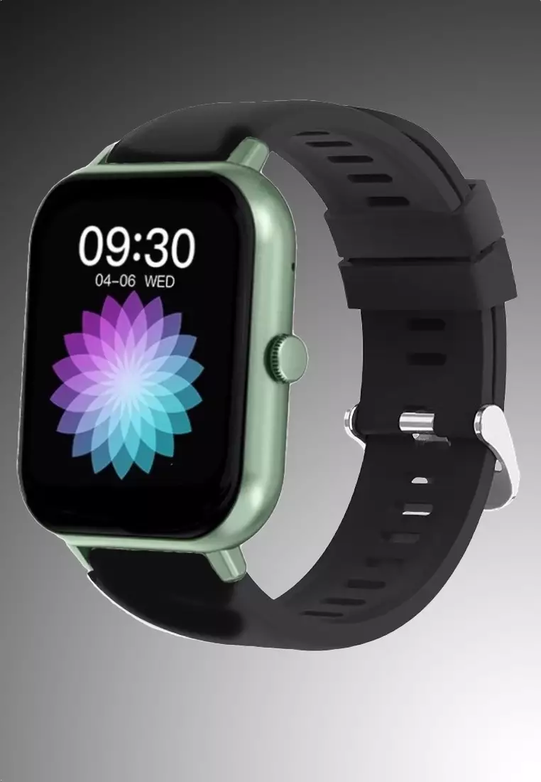 Unisex Rectangular Smart Watch - Green