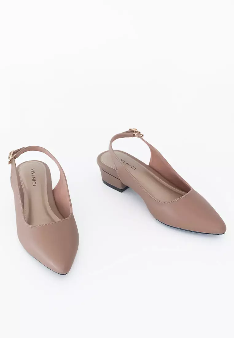 VIVI NICI - Celline Sepatu Sandal Mules 3 Cm Milk Coffee