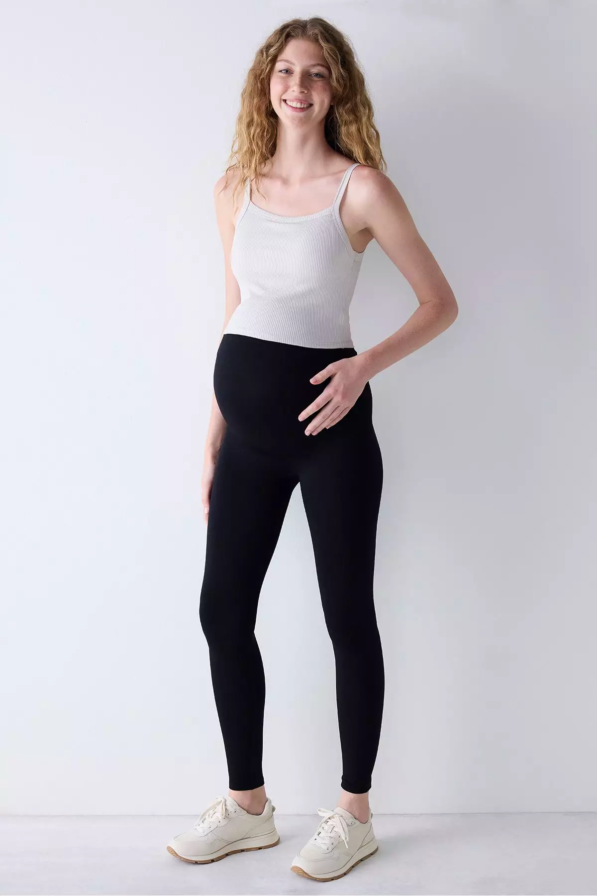 Seamless Black Maternity Leggings
