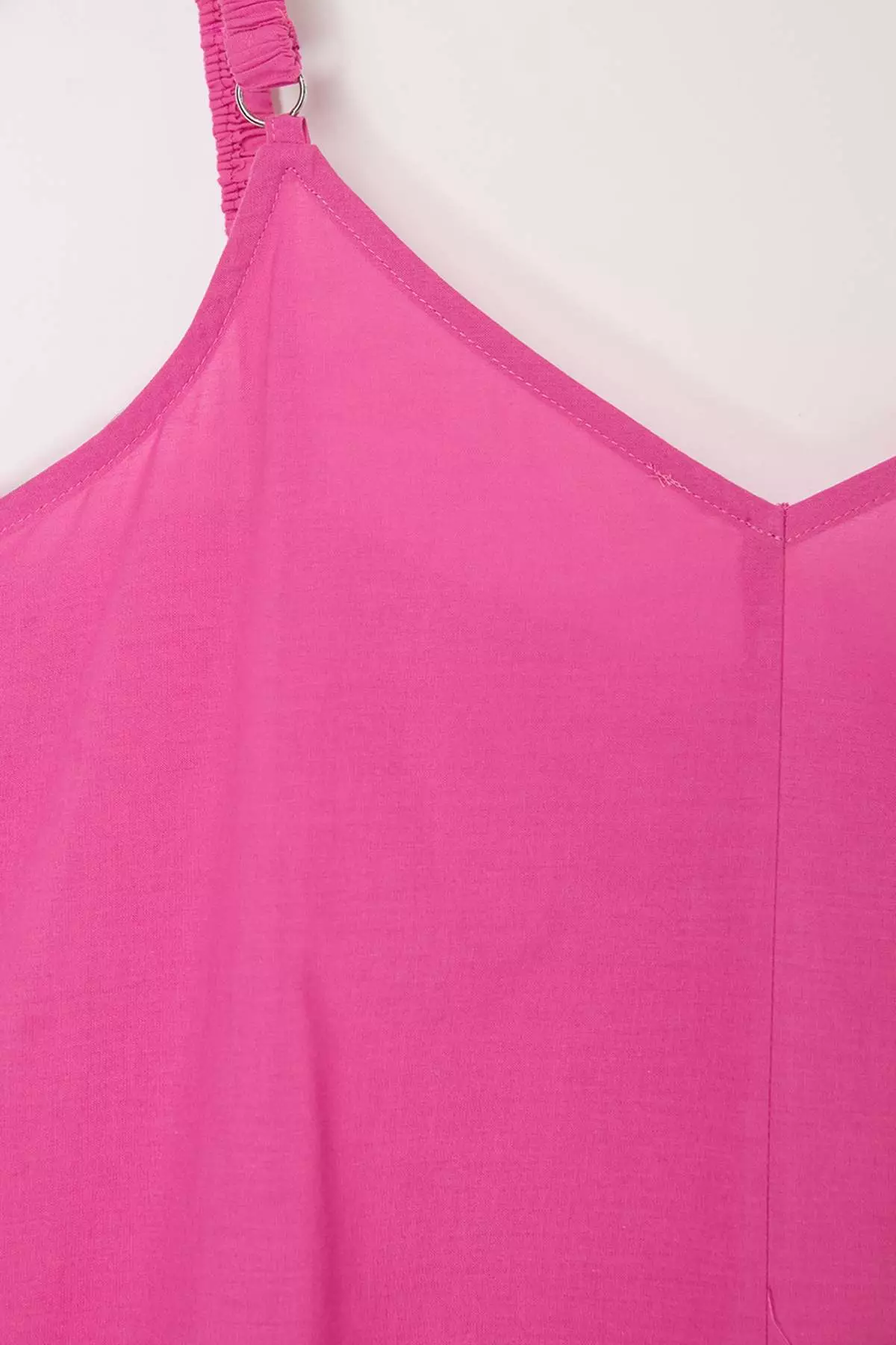 Beachwear Pink Maxi Length Voile Woven Plus Size Beach Dress Tbbss26Ah00106