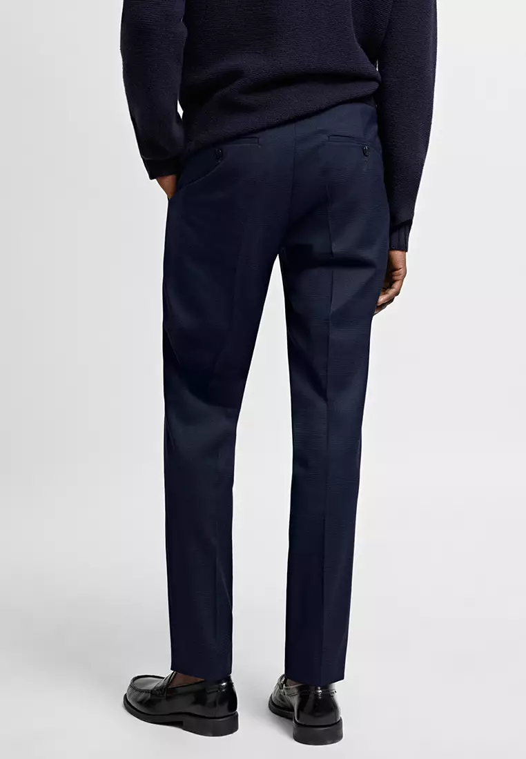 MANGO Man Stretch Fabric Super Slim-Fit Suit Trousers 2024, Buy MANGO Man  Online