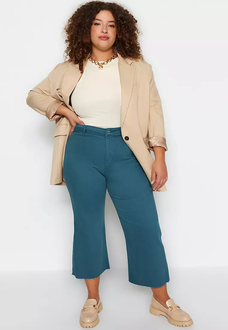 Trendyol Plus Size Gray Camisole Jeans 2024, Buy Trendyol Online