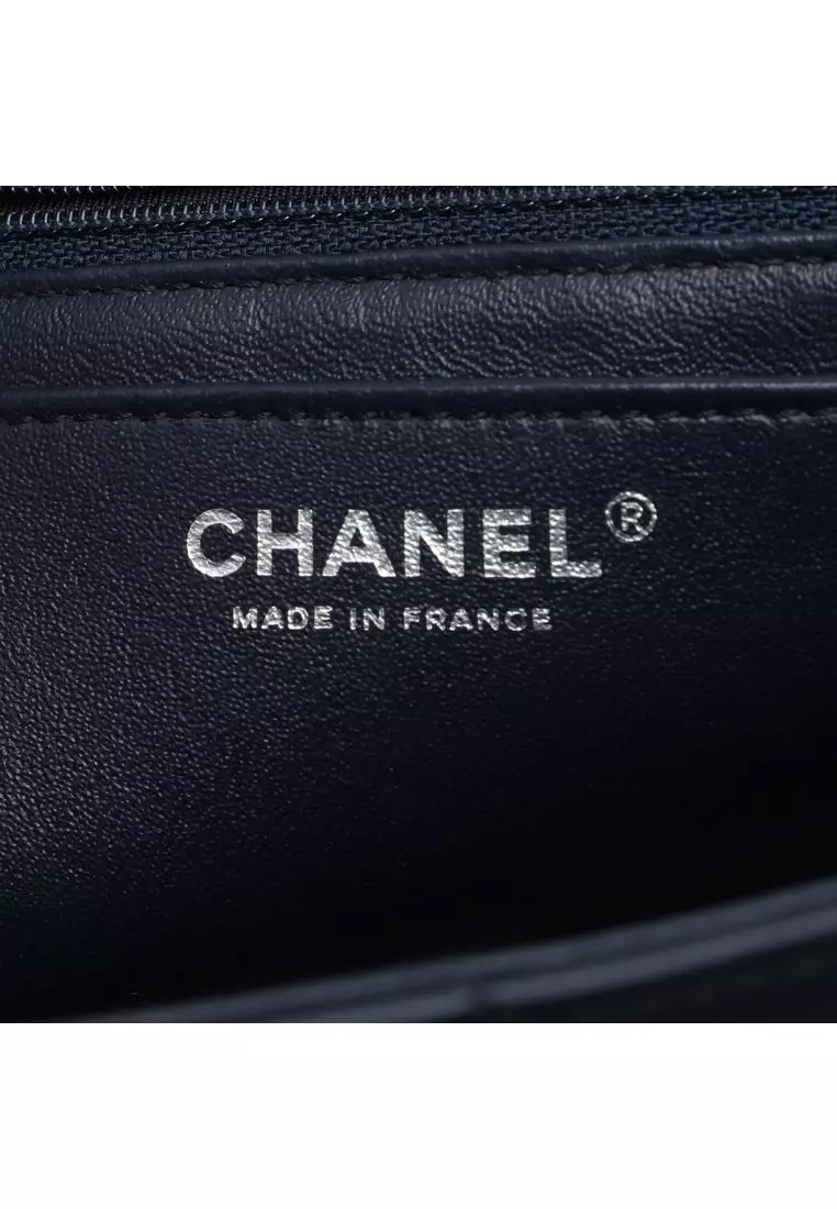 Pre-Loved Chanel Large Quilted Lambskin Elementary Chic Flap
