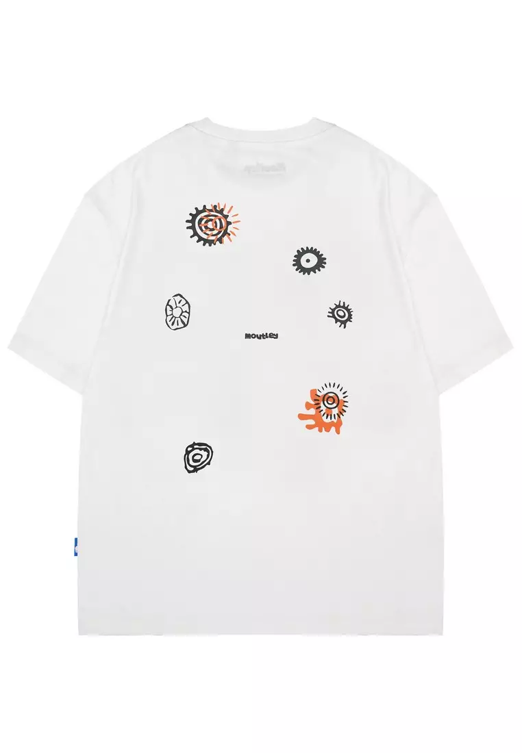 Moutley Men's T-Shirt Short Sleeve Oversized Fit Cotton Sporty & Rich OL-C270125