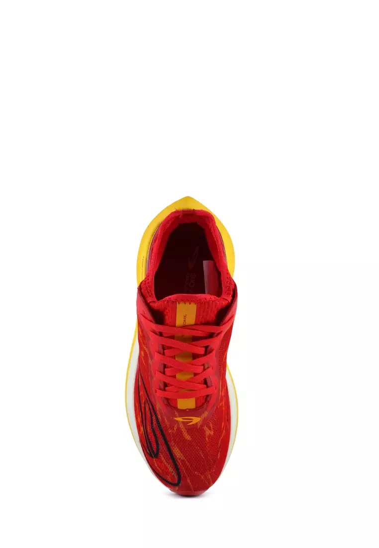 910nineten HAZE VELOCE sepatu lari - Merah/Putih/Orange