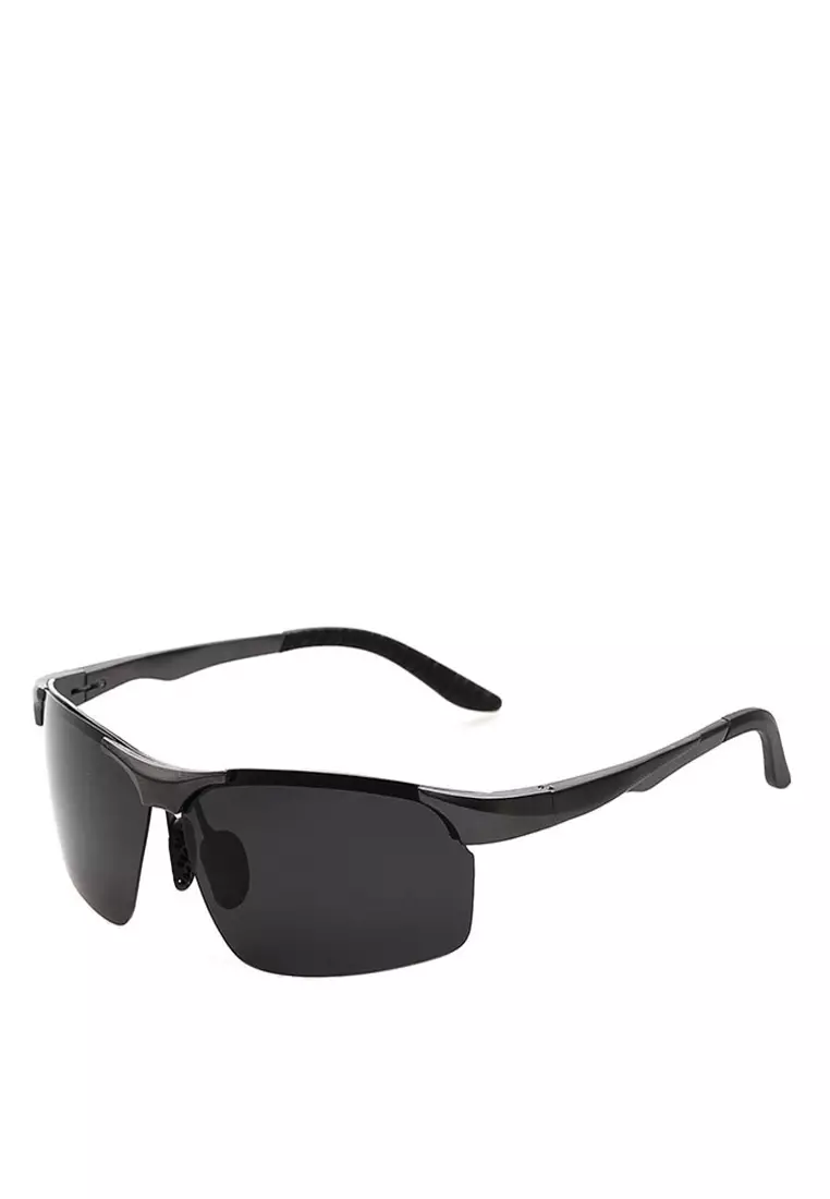 Kacamata Hitam Polarized Sunglasses Pria & Wanita Frame Material Magnesium 2102 ORIGINAL