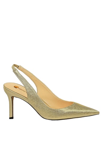 Twenty Eight Shoes gold VANSA Elastic Slingback Pointed Heels VSW-H27210 9807FSHCF82169GS_1
