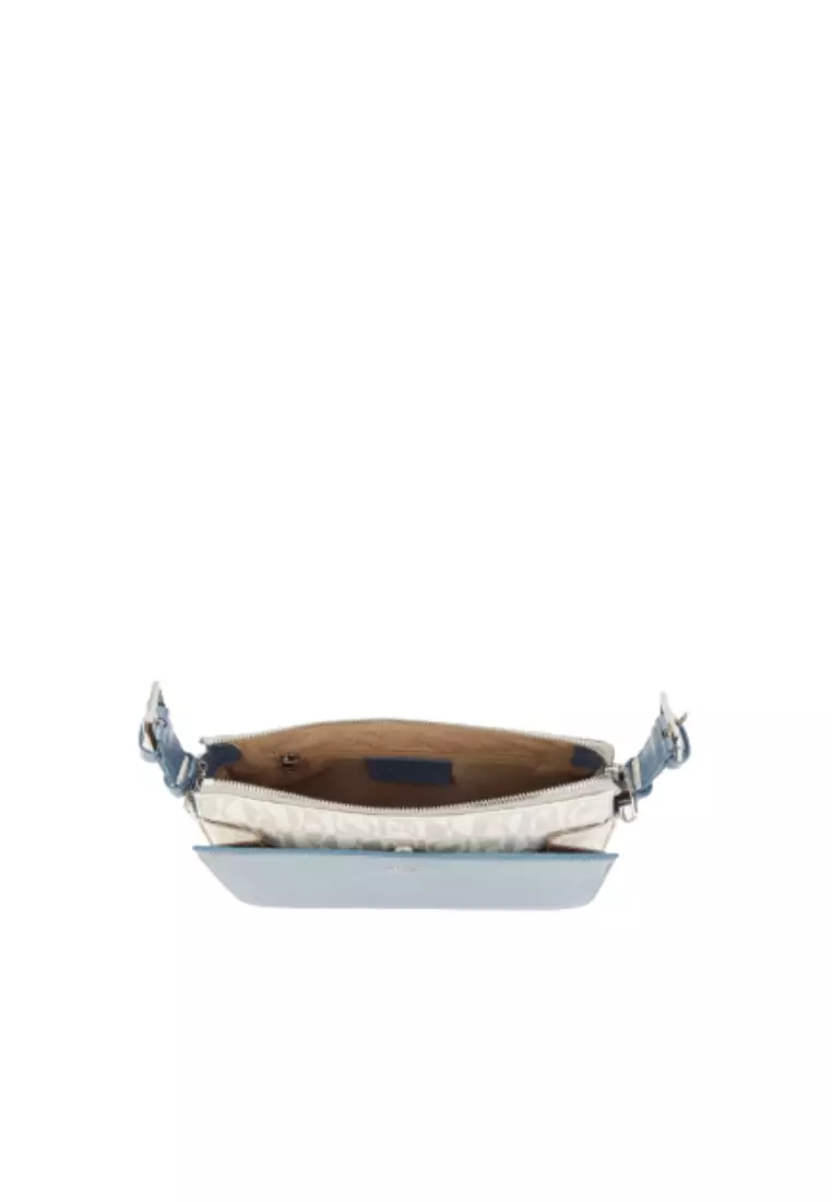 Bonia White/Blue Cettina Small Crossbody Bag