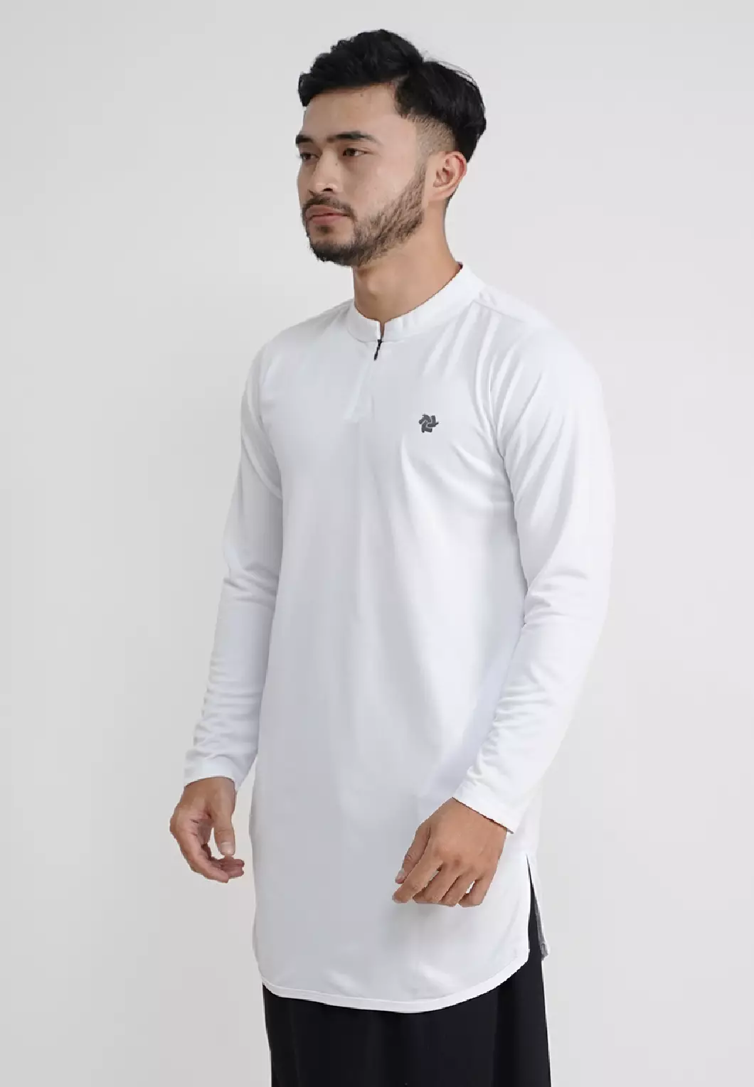 Tiento Nizam Baju Koko 3in1 Kurta Pria Dewasa Muslim Kerah Ciangi Casual Kerja Dry Fit Olahraga Ibadah Salat Lengan Panjang Ramadhan