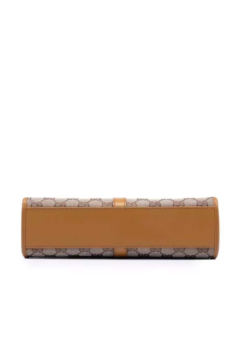 二手 Gucci Gg 帆布 Jackie 手提包