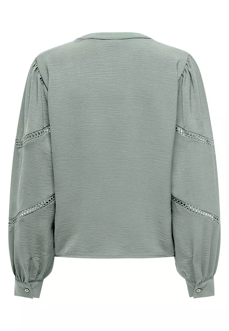 Lion Life Long Sleeve V-Neck Volume Top