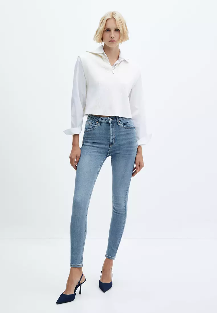 Buy Mango High-Rise Skinny Jeans Online | ZALORA Malaysia