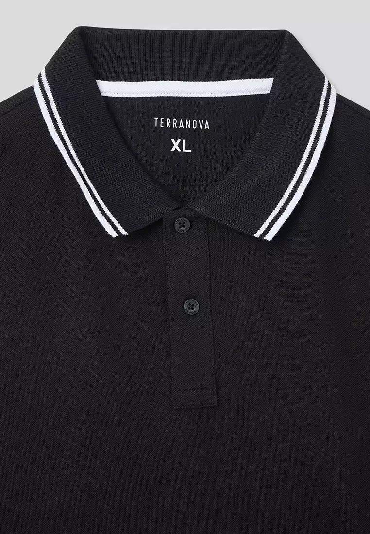 Man Short-Sleeved Polo Shirt