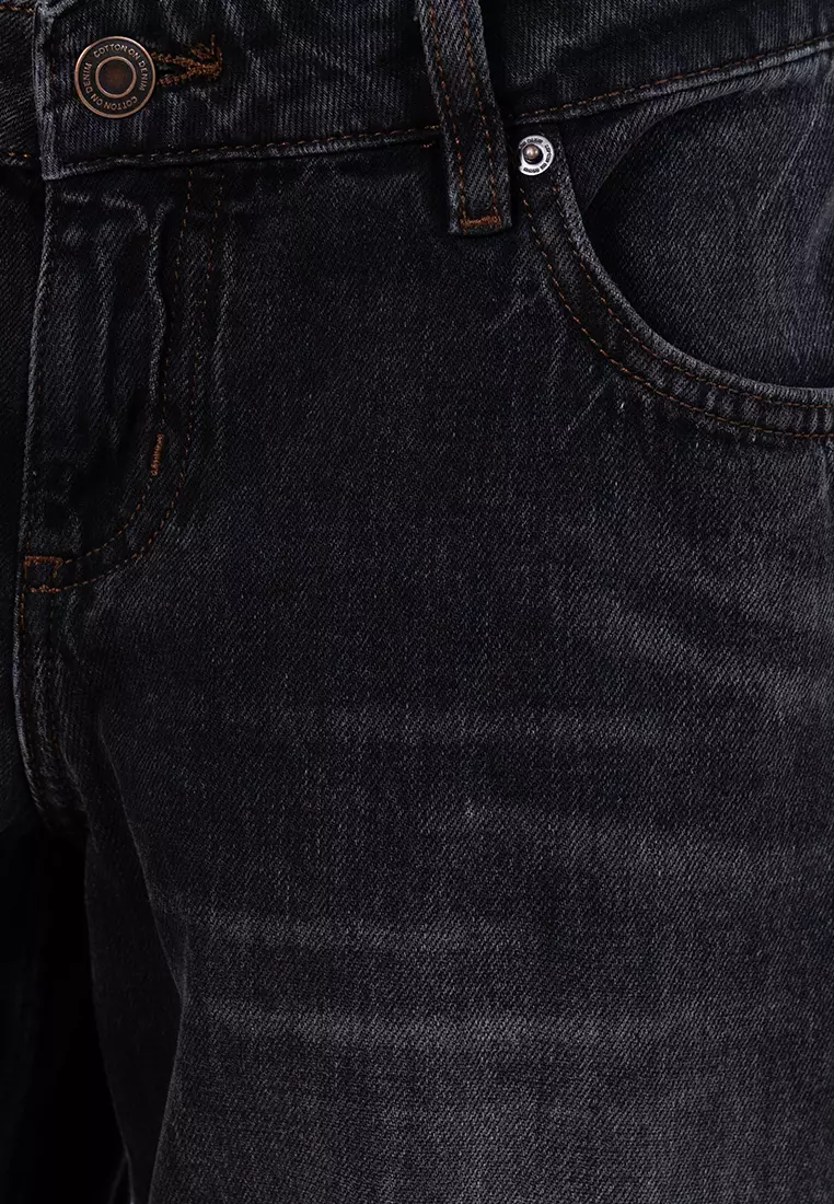 Low Rise Wide Jeans