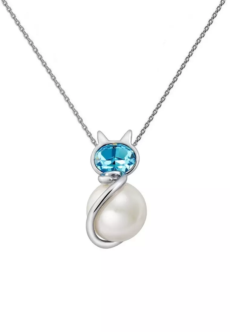 Swarovski cat pendant discount